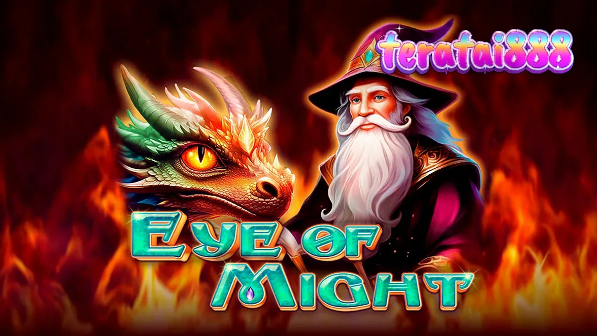 Tampilan visual slot Eye of Might dengan elemen fantasi dan simbol magis
